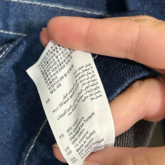 Sandro Denim Blue Work Jacket SIZE XXL - Picture 6 of 7